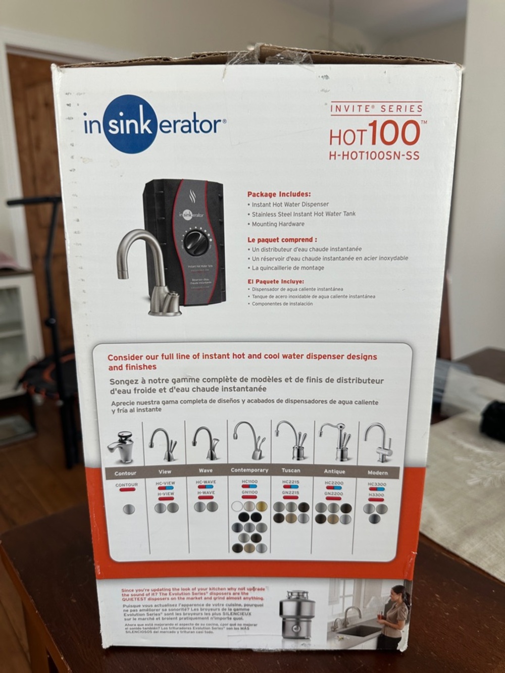 InSinkErator Hot 100 Instant Hot Water Tank - new in box - Picture 2 of 6